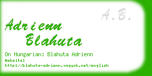 adrienn blahuta business card